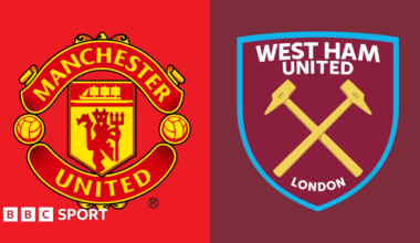 The image displays a statistical graphic from the BBC and Opta, detailing Manchester United's last eight home Premier League games played on a Tuesday, Wednesday, or Thursday. The data shows a consistent pattern of winning results for the club during these midweek fixtures.