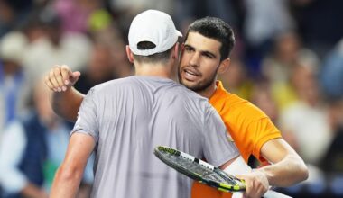 Carlos Alcaraz wins thrilling first Joao Fonseca meeting after losing comeback match