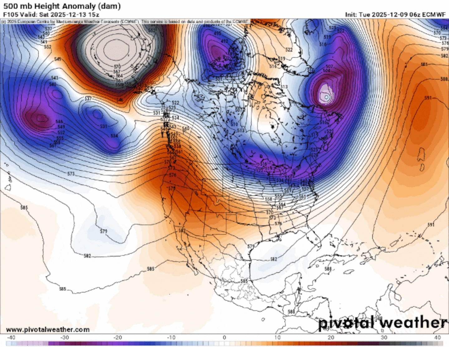 The core of the cold mass will reach New England late Sunday into Monday.