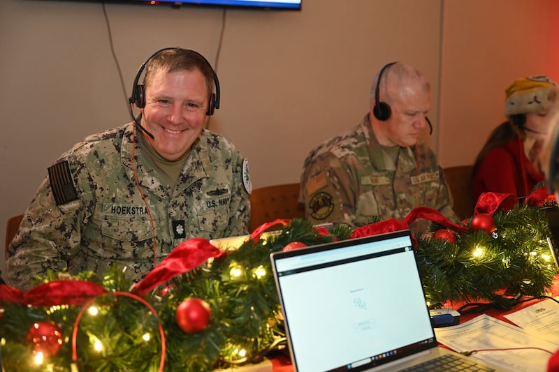NORAD volunteers tracking Santa