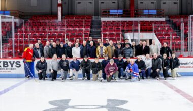Some of the biggest names in local hockey gathered at Matthews Arena, some for a final skate.