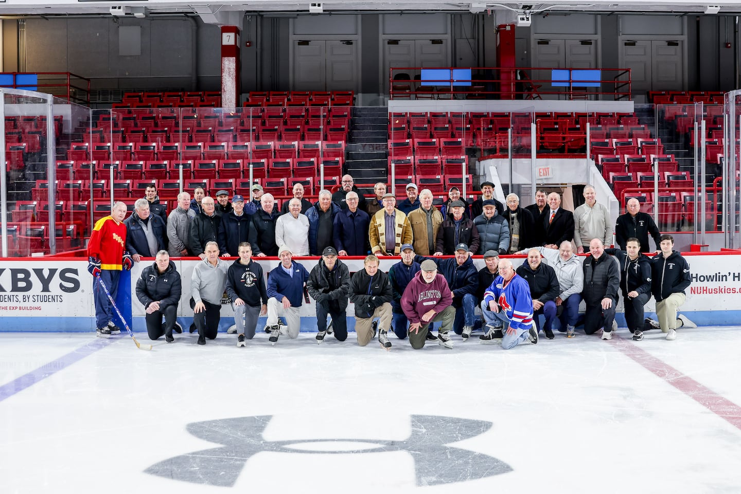 Some of the biggest names in local hockey gathered at Matthews Arena, some for a final skate.