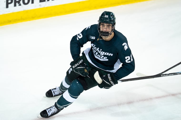 Porter Martone's 11 goals are the second-most by any freshman in college hockey.