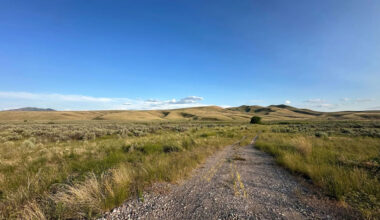 Fort Hall Reservation spans more than 800 square miles in southeastern Idaho with rocky terrain and open range, which poses a challenge in building fiber-optic cable lines for high-speed internet to homes. (Photo by Sarah Jane Tribble/KFF Health News)