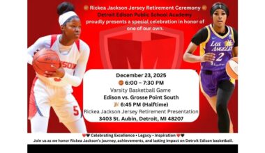 Detroit Edison Public School Academy to Retire WNBA Star Ricky Jackson's Jersey in Ceremony Celebrating Excellence and Legacy