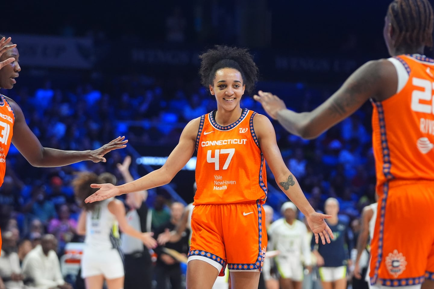 Leila Lacan was one of the highlights in a rough 2025 season for the Connecticut Sun, which finished 11-33 — 11th of the league's 13 teams.