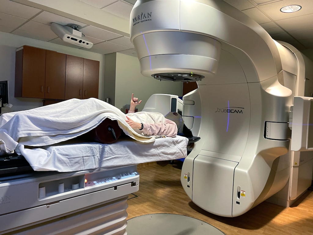 Becca Valle participated in a study of a promising new way to treat glioblastomas and has been cancer free for four years.