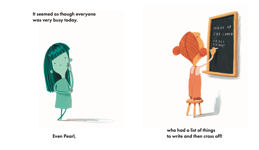 I'm Very Busy spreads from children's illustrated book