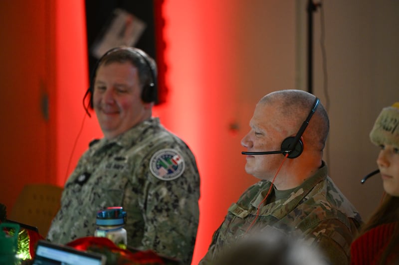 NORAD volunteers tracking Santa