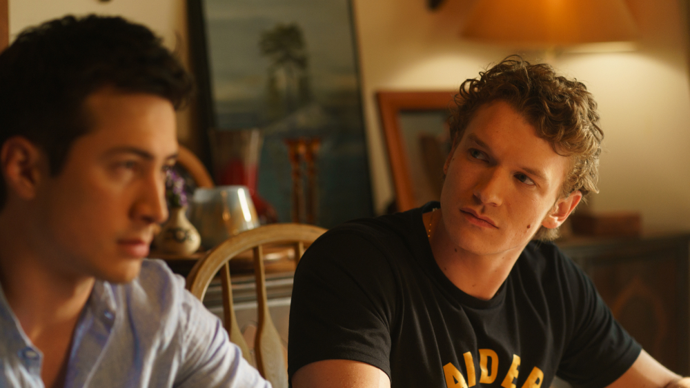 Heated Rivalry - (L to R) Hudson Williams as Shane Hollander and Connor Storrie as Ilya Rozanov in Episode 106 of Heated Rivalry. Cr. Sabrina Lantos © 2025