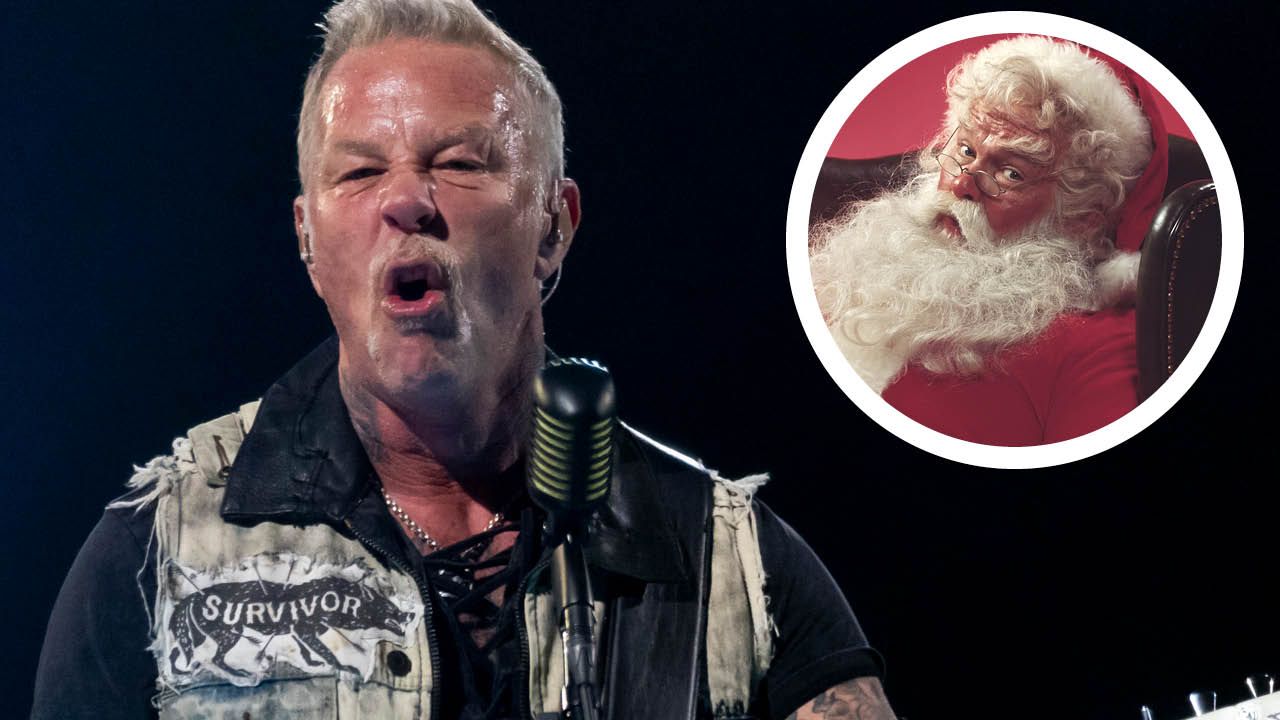Metallica&rsquo;s James Hetfield and Santa Claus