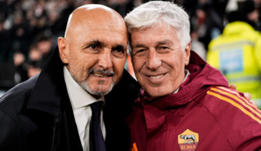 Juventus coach Luciano Spalletti greets Roma coach Gian Piero Gasperini in Turin (@seriea_en)