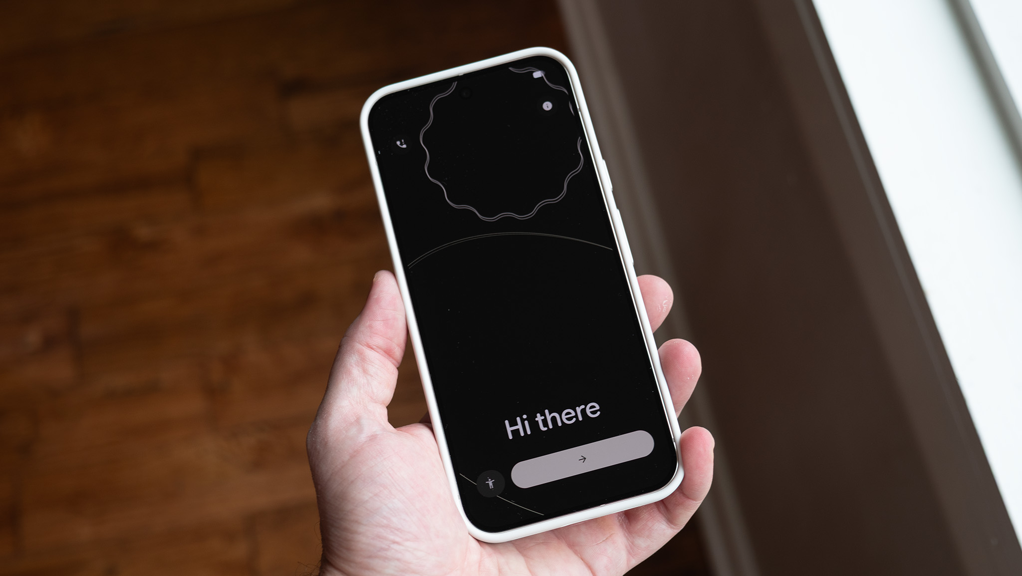 The welcome screen of a Google Pixel 10 Pro XL