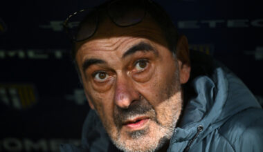 PARMA, ITALY - DECEMBER 13: Maurizio Sarri, Head Coach of Lazio, looks on prior to the Serie A match between Parma Calcio 1913 and SS Lazio at Stadio Ennio Tardini on December 13, 2025 in Parma, Italy. (Photo by Alessandro Sabattini/Getty Images)
