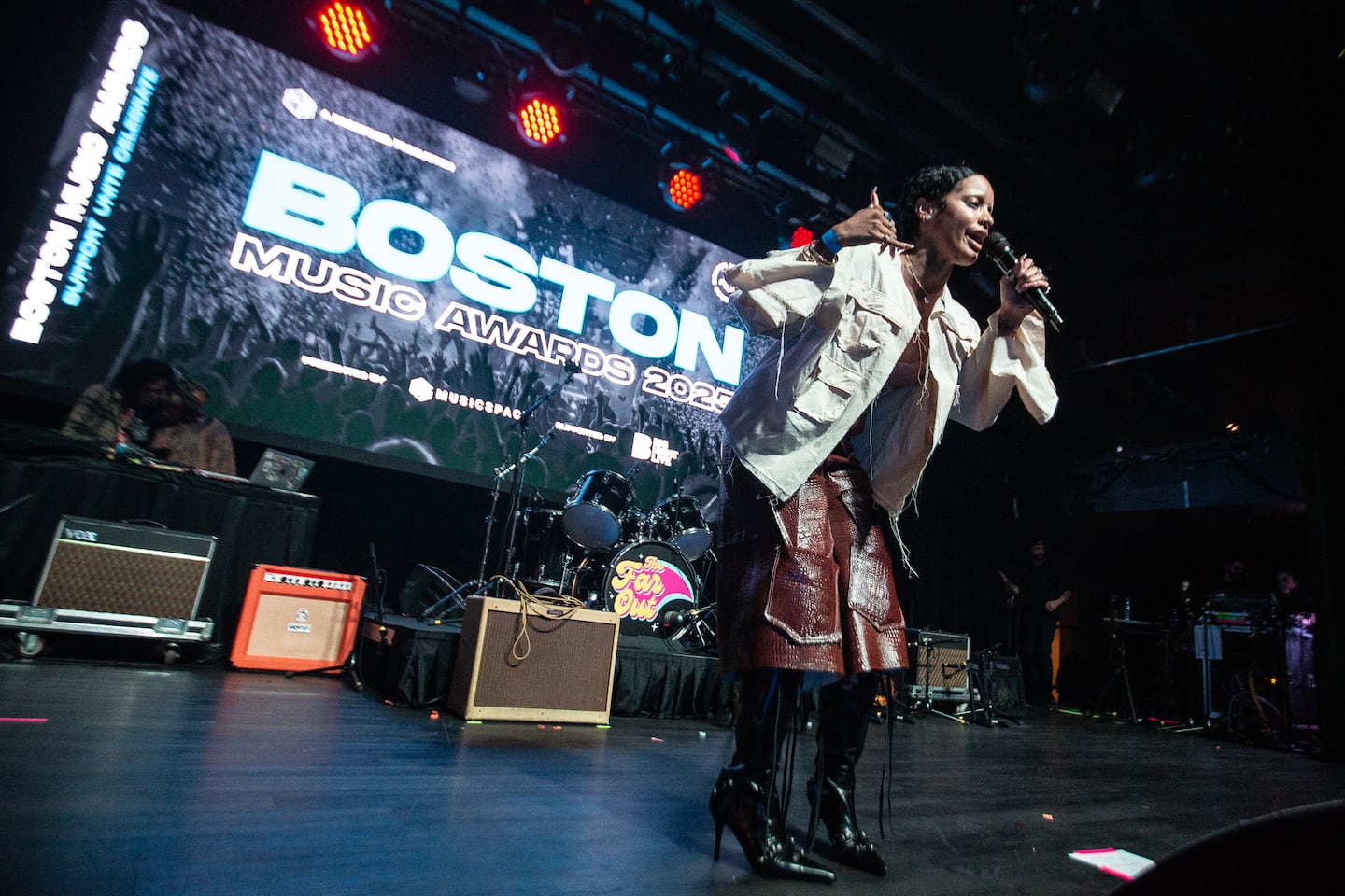 ISHA! performed at the Boston Music Awards at Big Night Live on Wednesday night.