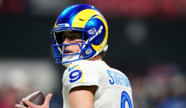 Rams' Matthew Stafford Makes NFL History, Ties Brett Favre's Pick-6 Record vs. Falcons