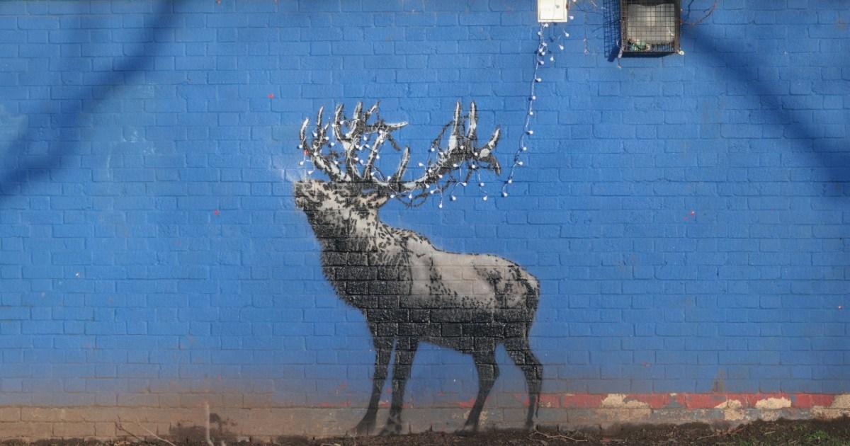 Rumoured Banksy reindeer appears in London Fields before Christmas | News UK