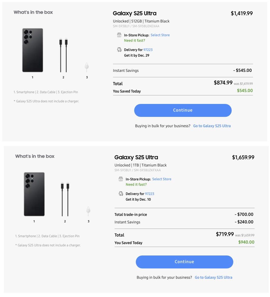 Samsung Exclusive Deals