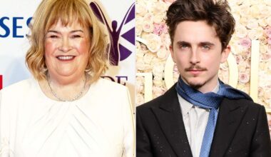 Susan Boyle receives 'Marty Supreme' jacket after Timothée Chalamet praise