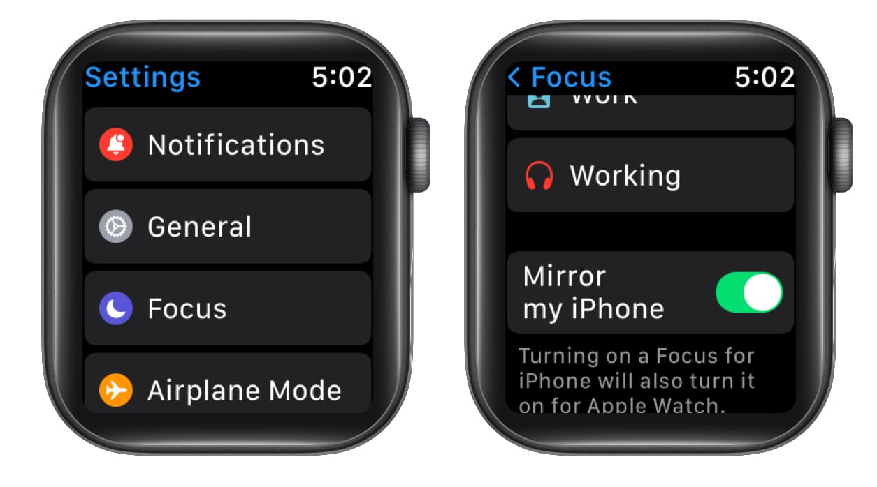How to use Focus on Apple Watch – iGeeksBlog