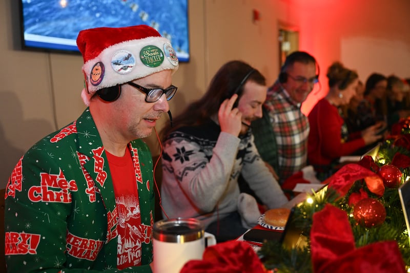 NORAD volunteers tracking Santa