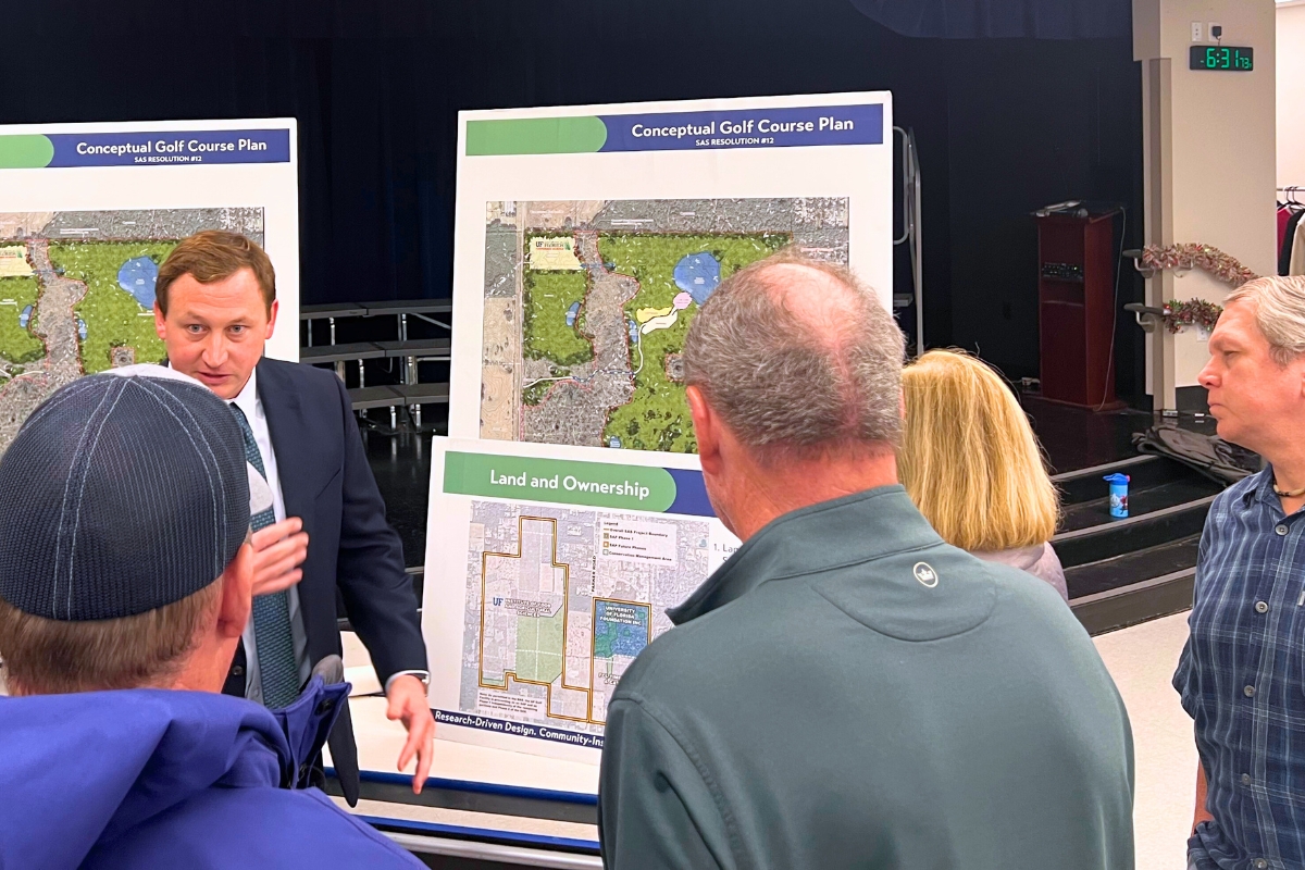 Community workshop focuses on UF’s proposed golf course development 