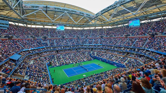 US Open at Arthur Ashe Stadium in Queens, New York US Open at Arthur Ashe Stadium in Queens, New York
