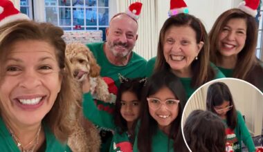 Hoda Kotb celebrates Christmas with daughters, ex Joel Schiffman — matching pajamas and all