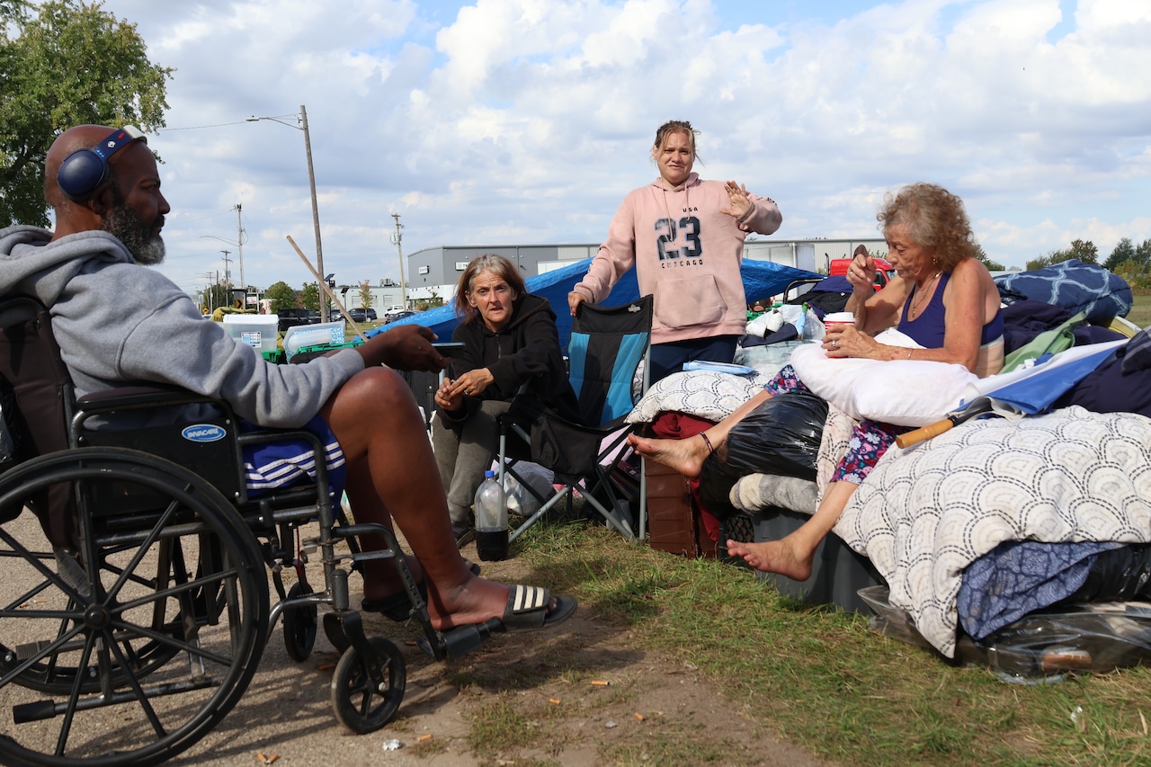 People scramble for shelter on the streets of Kalamazoo after shelter limits stays