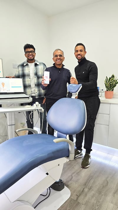 Arun Justin Robert, Nipun Kathuria and Mark-Anthony Shepherd of SmileGenius