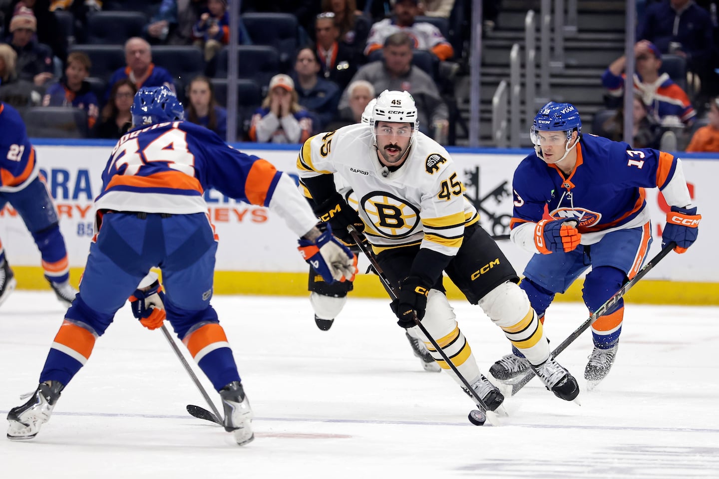 Bruins defenseman Jonathan Aspirot missed seven games with an upper-body injury.