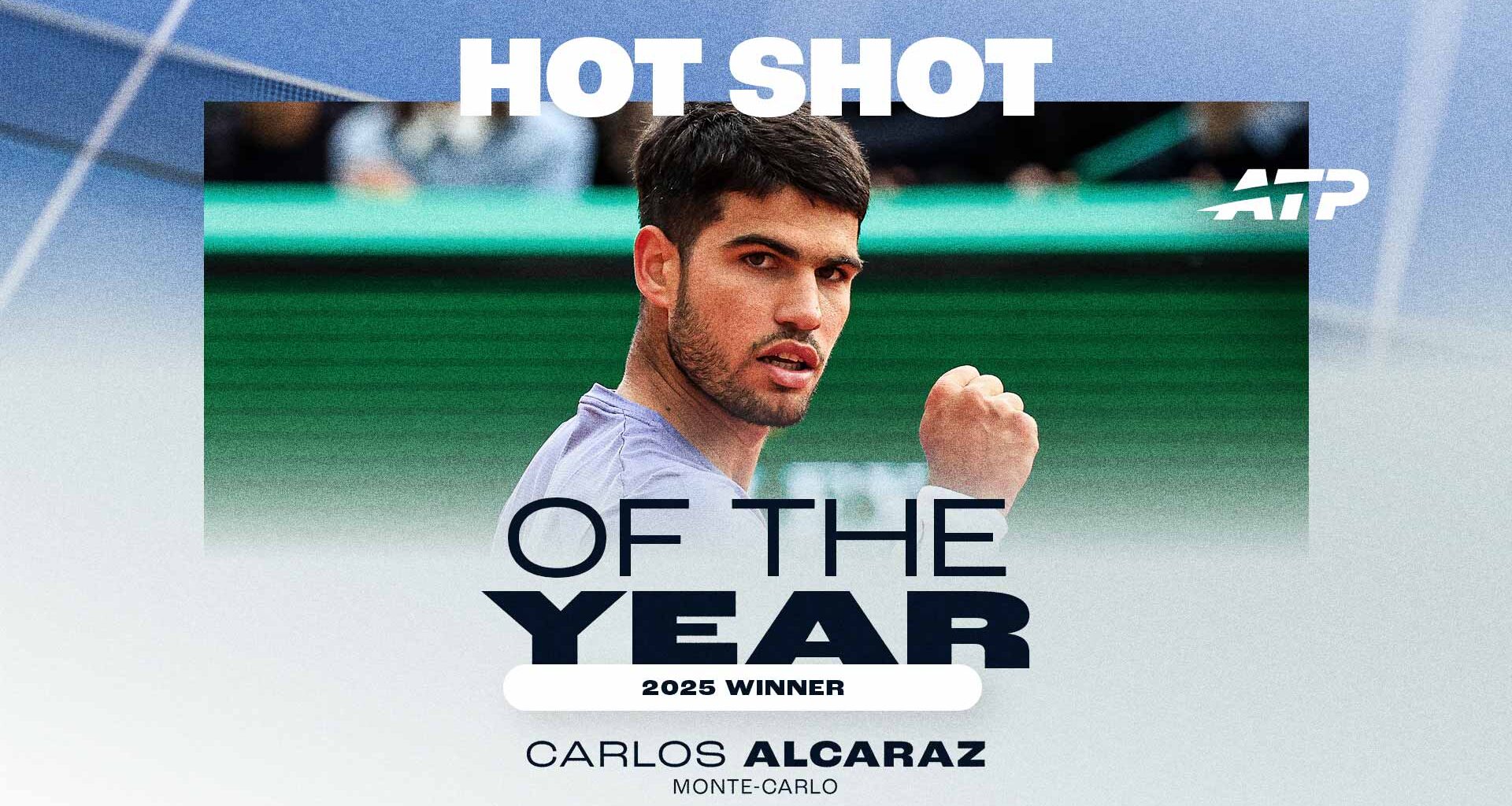 Carlos Alcaraz wins 2025 Hot Shot of the Year | ATP Tour