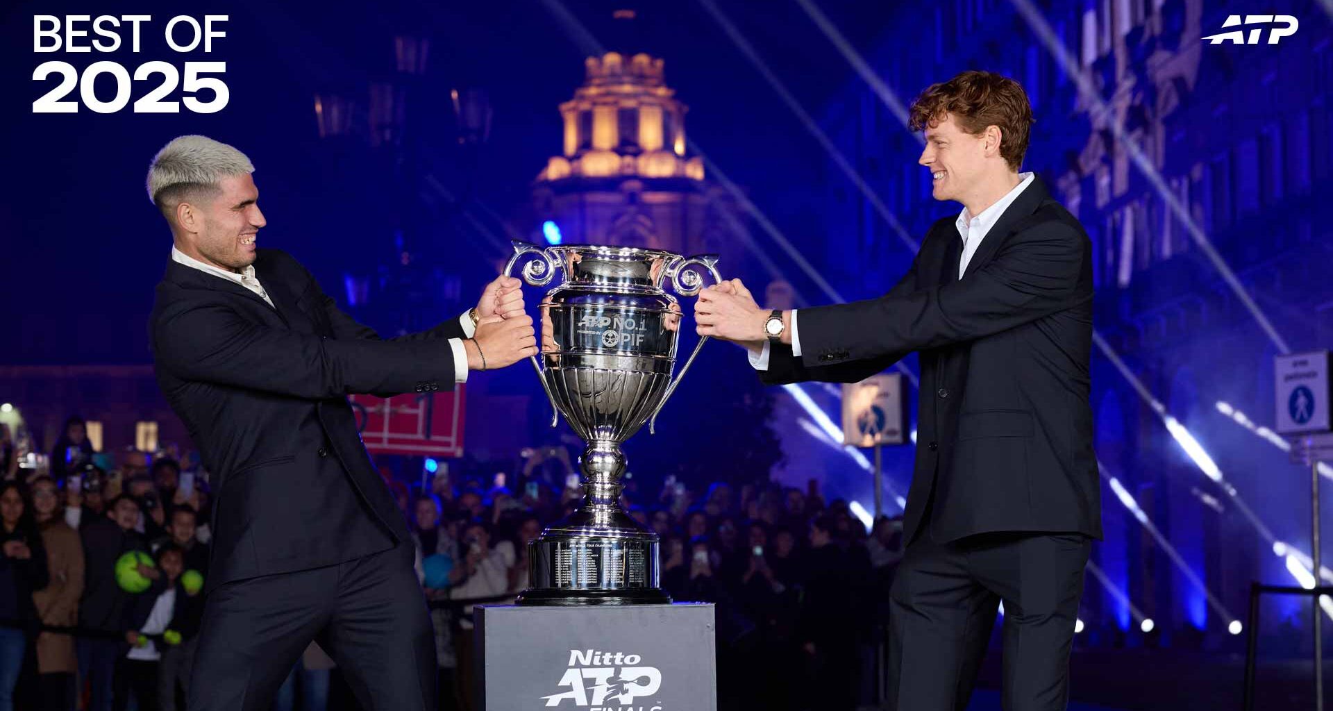 Carlos Alcaraz and Jannik Sinner's battle for ATP Year-End No. 1 presented by PIF honours came down to the Nitto ATP Finals.