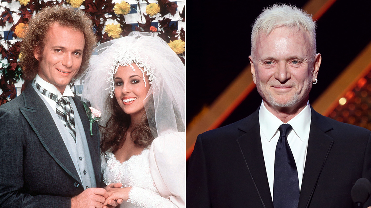 A split of Luke and Laura and Anthony Geary. 