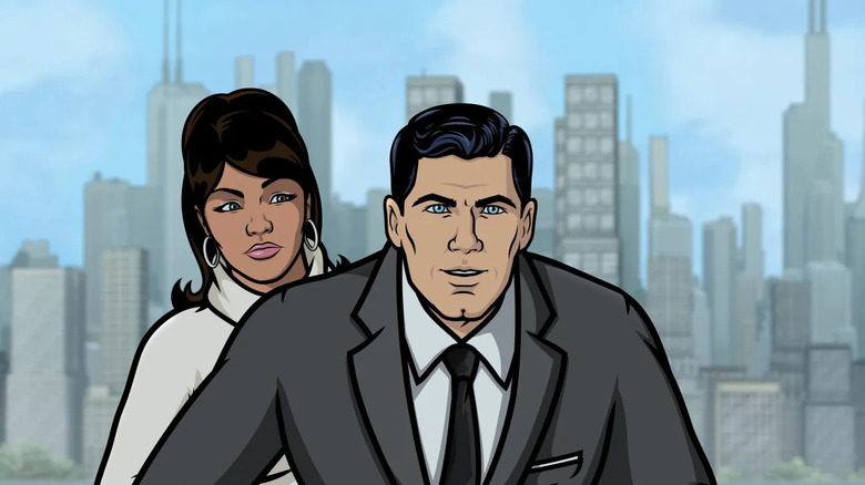 Lana (Aisha Tyler) and Sterling (H. Jon Benjamin) are on the case in Archer