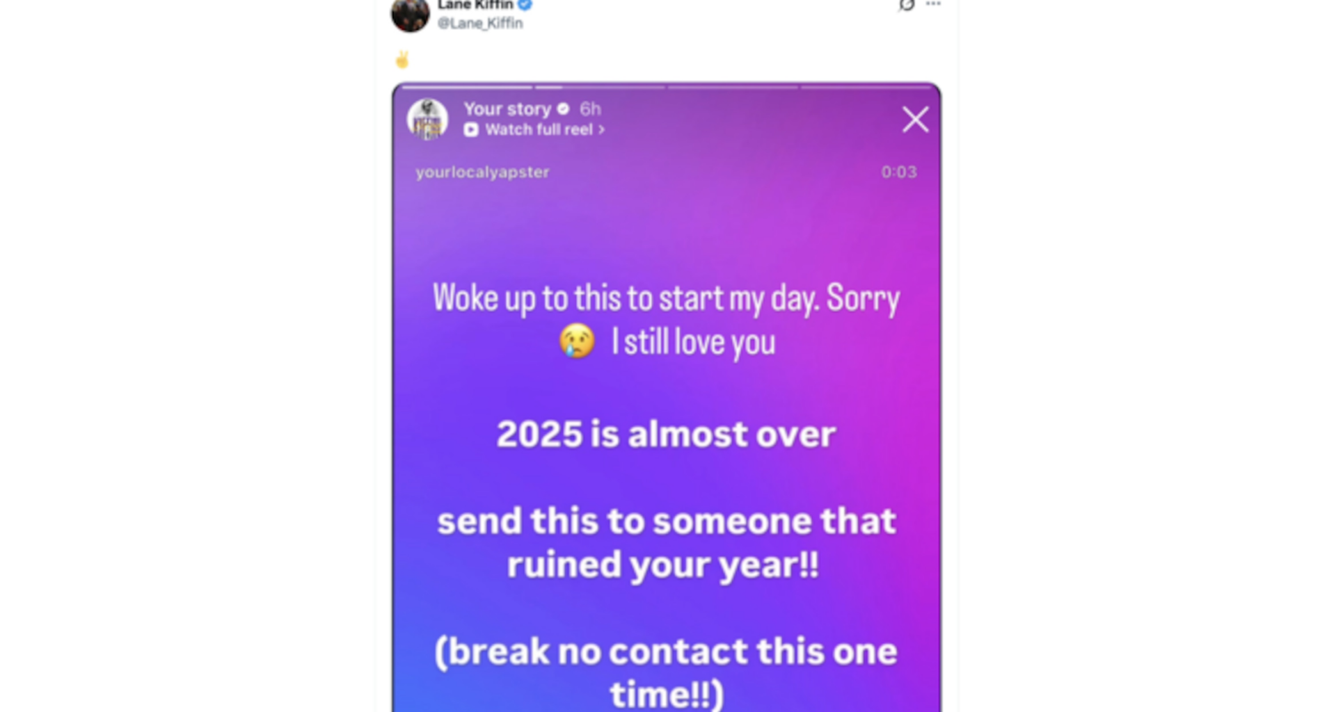 Lane Kiffin Responds to IG Post from Ole Miss Fans in Photo, 'I Still Love You'