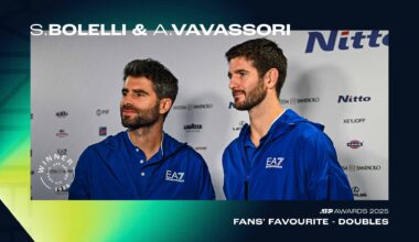 Simone Bolelli & Andrea Vavassori voted Fans’ Favourite doubles duo in 2025 ATP Awards | ATP Tour