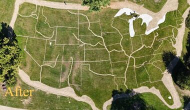 Giant United States Map Restored in Hagar Park Michigan