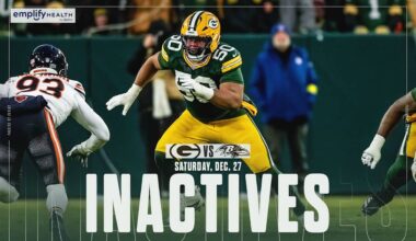 RT Zach Tom out for Green Bay vs. Baltimore