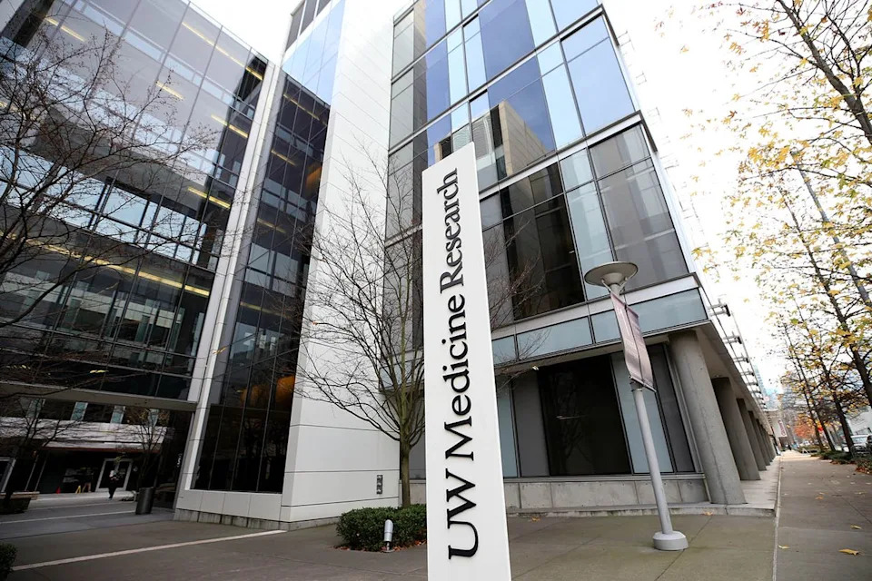 Karen Ducey/Getty A sign outside the UW Medicine Research facilities in South Lake Union on December 10, 2020