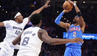 Gilgeous-Alexander scores 31, Thunder rebound from 2 losses in 3 games to beat Grizzlies 119-103