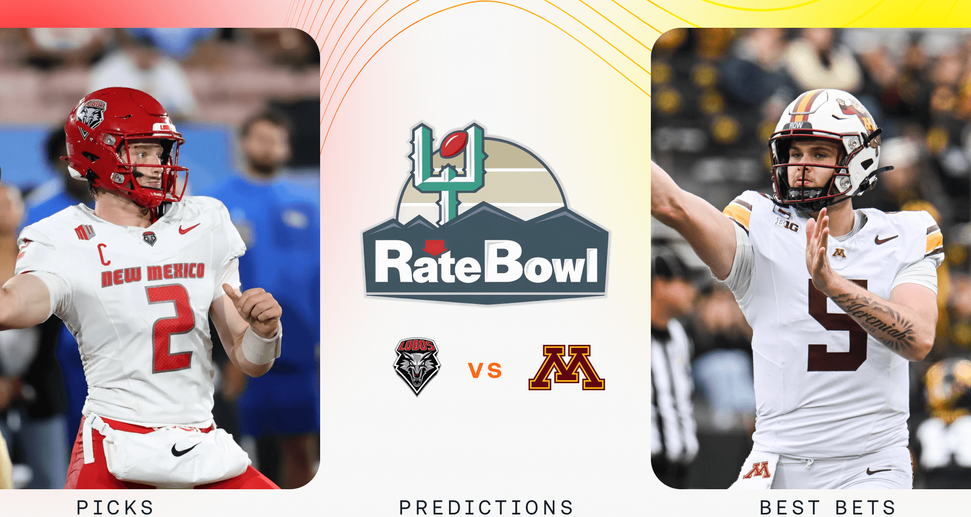 New Mexico Lobos Minnesota Golden Gophers NCAAF