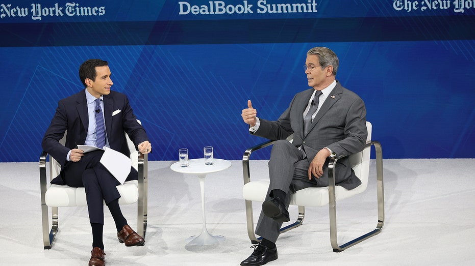 Scott Bessent and Andrew Ross Sorkin