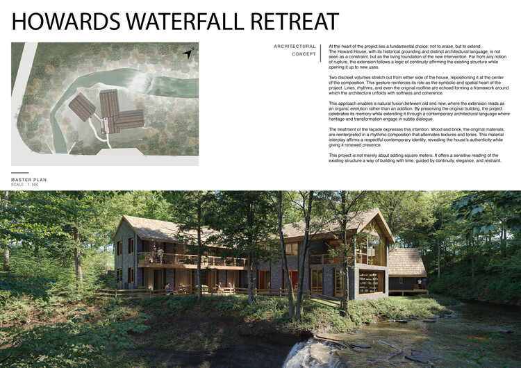 Howard Waterfall Retreat Competition: Buildner’s Winners Explore Multigenerational Living and Topography - Image 23 of 41