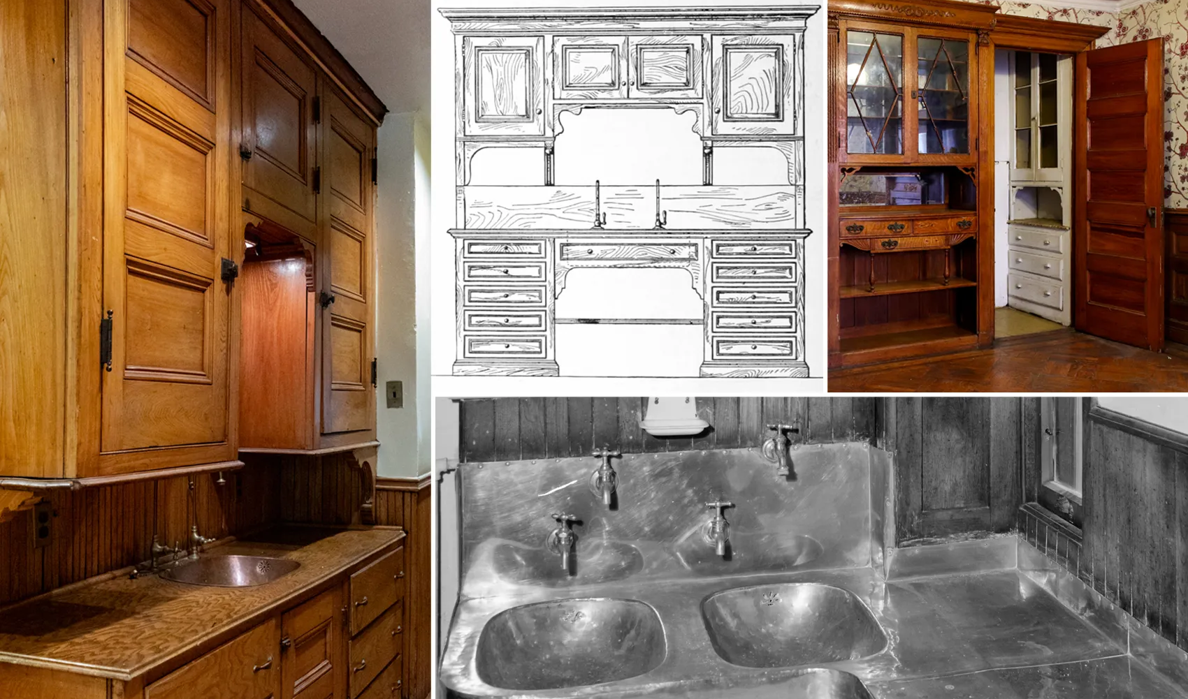 collage of interior details