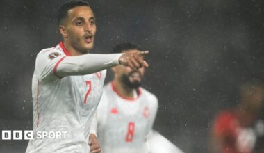 Tunisia 3-1 Uganda: Elias Achouri scores twice in Afcon 2025 win