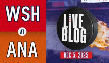 Live updates: Washington Capitals vs Anaheim Ducks at Honda Center