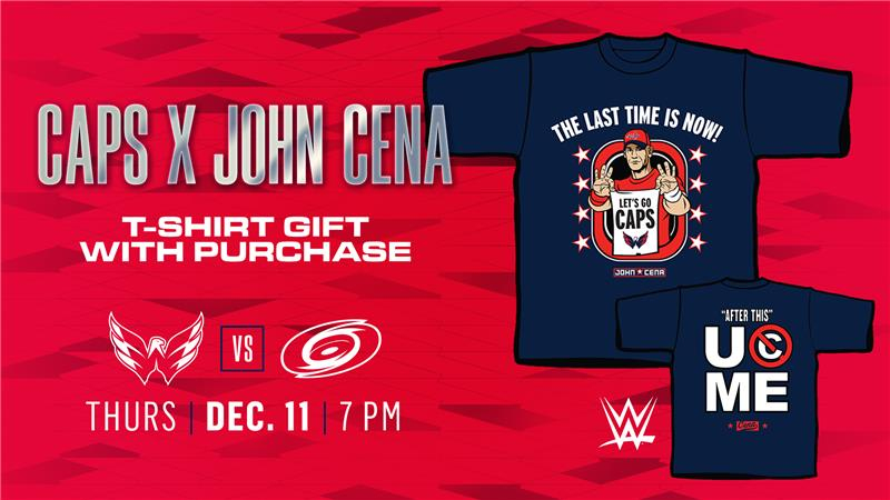 Washington Capitals selling John Cena ‘Last Time Is Now’ shirts ahead of WWE retirement match at Capital One Arena