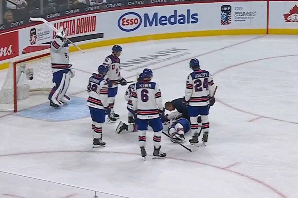 Capitals prospect Cole Hutson stretchered off ice, hospitalized after taking puck to head at World Juniors