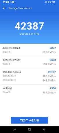 AnTuTu 10 storage test (Image source: Screenshot - Sergey Tarasov - Notebookcheck)